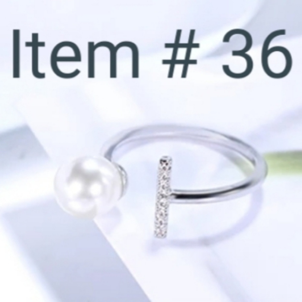 Adjustable Rose Gold Imitation Pearl Ring